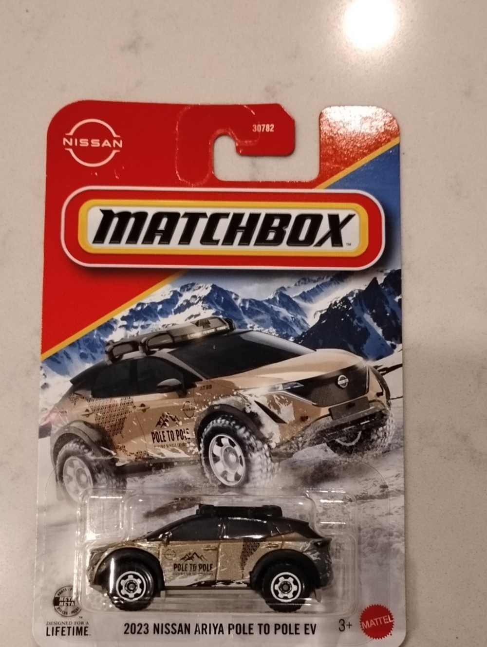 Mattel Matchbox Nissan Ariya Pole to Pole EV - Tan and Black